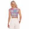Bloom In Your Purpose — Flower Sleeveless Crop Top