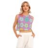 Bloom In Your Purpose — Flower Sleeveless Crop Top