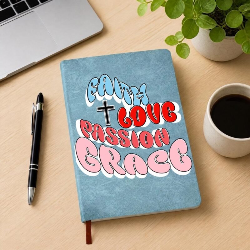 305785-aa60e810-8d97-4f5e-9bcf-21023e4887a8.jpg Faith • Love • Passion • Grace — Hardcover Notebook