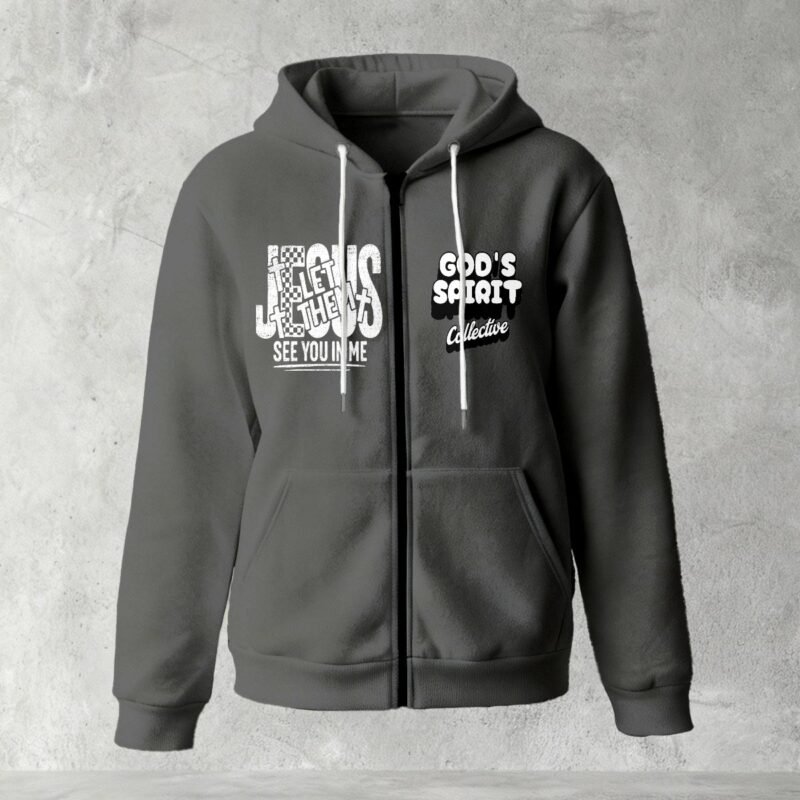 God’s Spirit Collective — Jesus Let Them See You In Me Half-Zip Hoodie