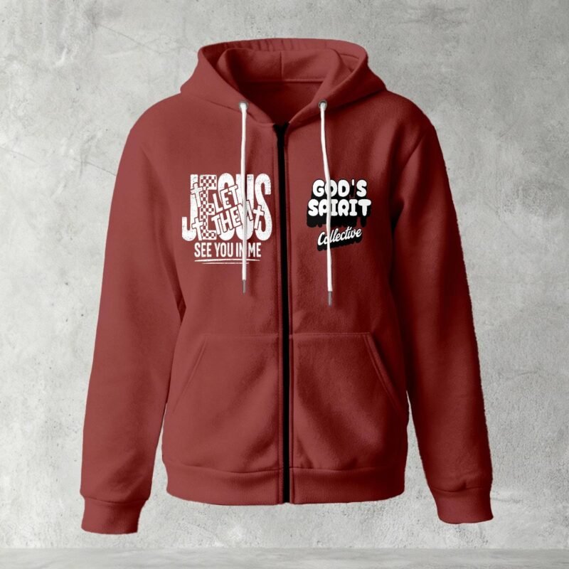 God’s Spirit Collective — Jesus Let Them See You In Me Half-Zip Hoodie